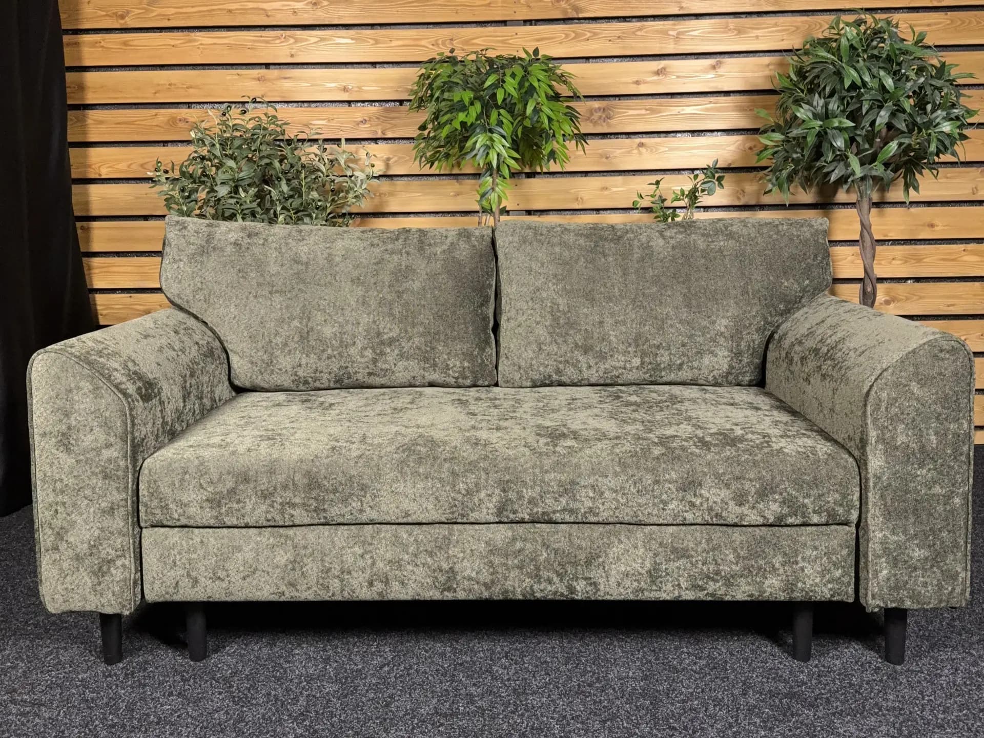 Малогабаритный диван Ванди М1 180 размер: S, цвет: зеленый Rialto 10 Chrysolite