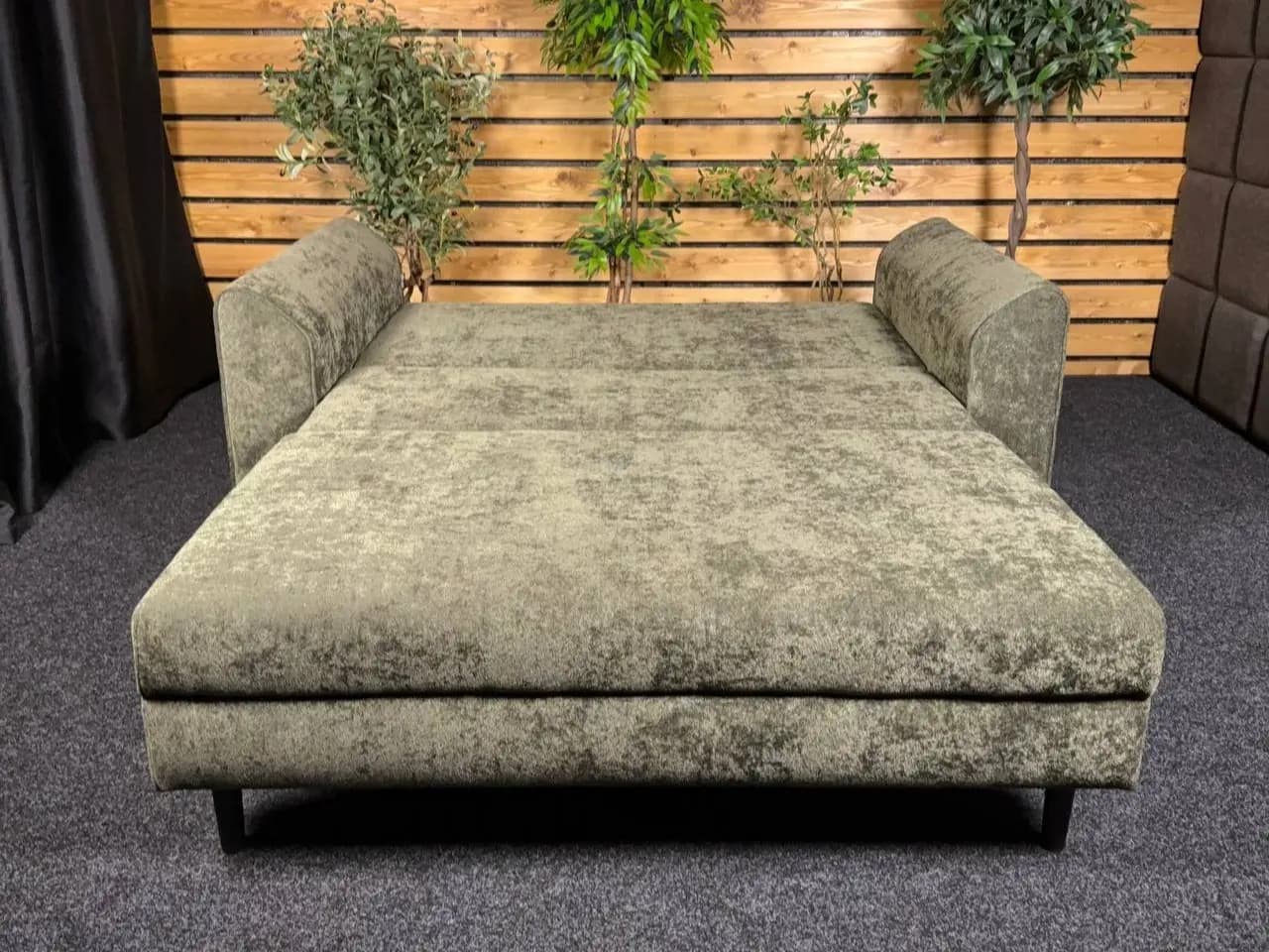 Малогабаритный диван Ванди М1 180 размер: S, цвет: зеленый Rialto 10 Chrysolite